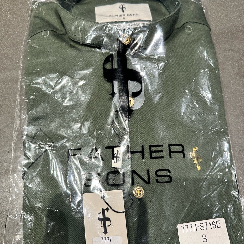 Father Sons Green Shirt